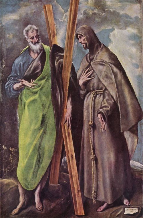 Greco, El: Die hll. Andreas und Franziskus