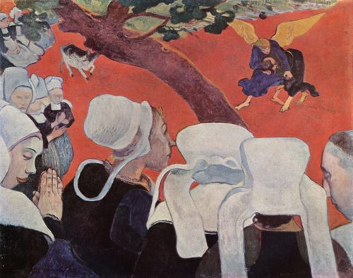 Gauguin, Paul: Vision nach der Predigt (Jacobs Kampf mit dem Engel)