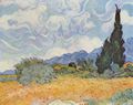 Gogh, Vincent Willem van: Getreidefeld mit Zypressen