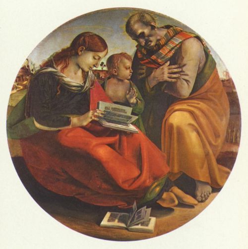Signorelli, Luca: Die Heilige Familie, Tondo