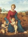 Raffael: Madonna im Grünen, Szene: Maria mit Christuskind und Johannes dem Täufer