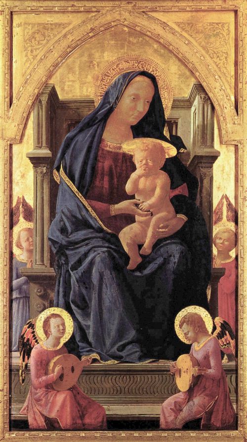 Masaccio: Mitteltafel: Maria mit Kind