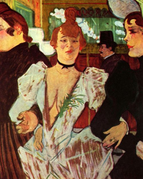 Toulouse-Lautrec, Henri de: La Goule betritt mit zwei Frauen das »Moulin Rouge«