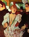 Toulouse-Lautrec, Henri de: La Goule betritt mit zwei Frauen das »Moulin Rouge«