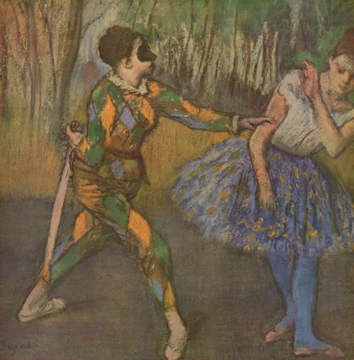 Degas, Edgar Germain Hilaire: Harlekin und Colombine