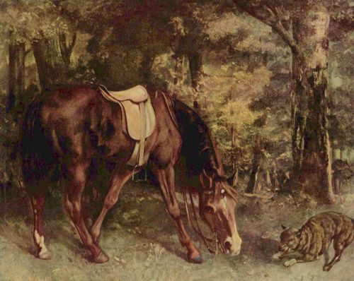Courbet, Gustave: Pferd im Walde