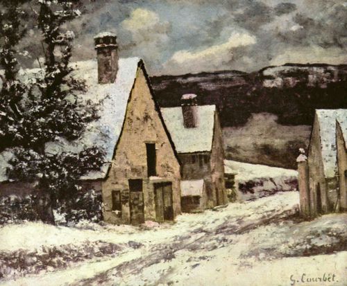 Courbet, Gustave: Dorfausgang im Winter