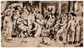 Vriendt, Frans Floris van: Christus wscht Petrus die Fe