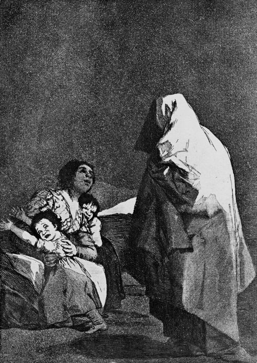 Goya y Lucientes, Francisco de: Folge der »Caprichos«, Blatt 03: Wart' nur, der Wauwau kommt