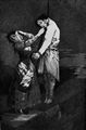 Goya y Lucientes, Francisco de: Folge der »Caprichos«, Blatt 12: Auf der Jagd nach Zhnen