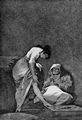 Goya y Lucientes, Francisco de: Folge der »Caprichos«, Blatt 17: Er sitzt prchtig
