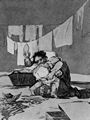 Goya y Lucientes, Francisco de: Folge der »Caprichos«, Blatt 25: Er war's, der den Krug zerbrach
