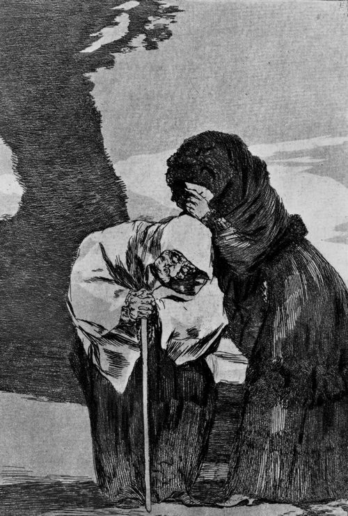 Goya y Lucientes, Francisco de: Folge der »Caprichos«, Blatt 28: Still!