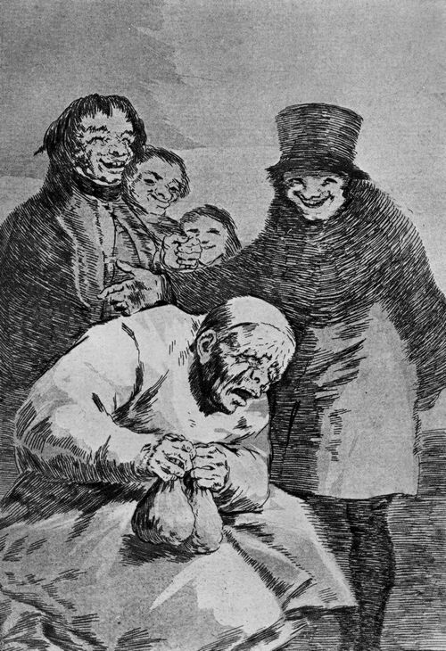 Goya y Lucientes, Francisco de: Folge der »Caprichos«, Blatt 30: Warum sollte man sie verstecken