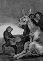Goya y Lucientes, Francisco de: Folge der »Caprichos«, Blatt 38: Bravissimo!