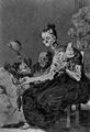 Goya y Lucientes, Francisco de: Folge der »Caprichos«, Blatt 44: Sie spinnen fein