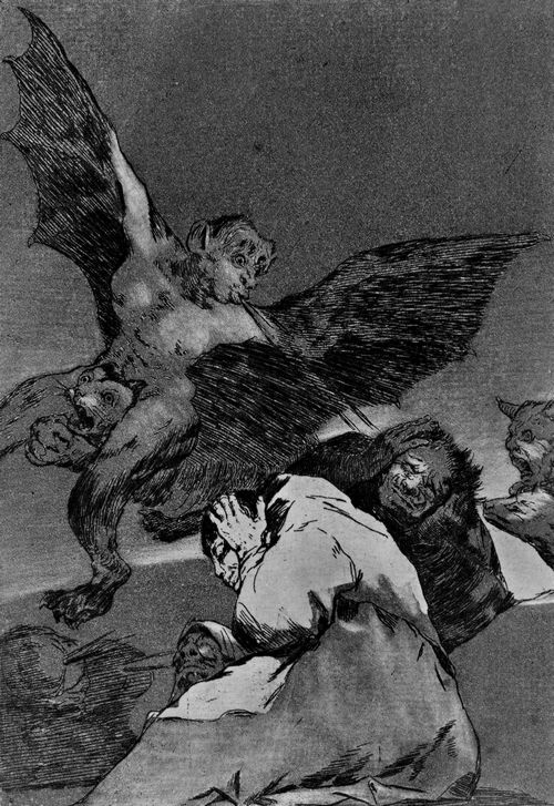 Goya y Lucientes, Francisco de: Folge der »Caprichos«, Blatt 48: Ohrenblser