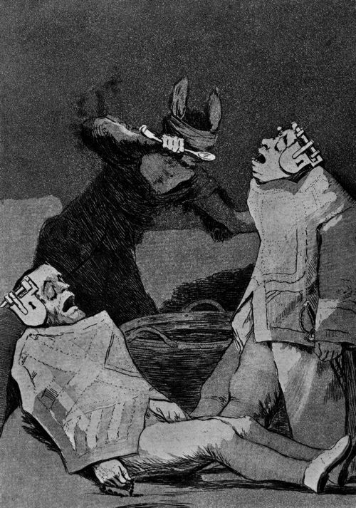 Goya y Lucientes, Francisco de: Folge der »Caprichos«, Blatt 50: Kleine Wanzen