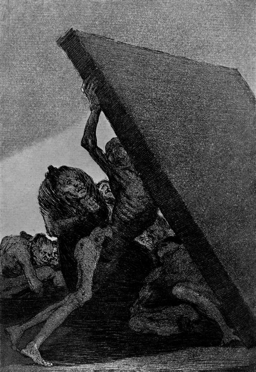 Goya y Lucientes, Francisco de: Folge der »Caprichos«, Blatt 59: Und trotzdem gehen sie nicht fort!