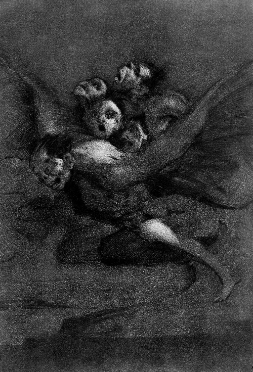 Goya y Lucientes, Francisco de: Folge der »Caprichos«, Blatt 64: Gute Reise