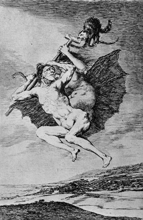 Goya y Lucientes, Francisco de: Folge der »Caprichos«, Blatt 66: Da fhrt es dahin