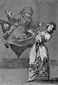 Goya y Lucientes, Francisco de: Folge der »Caprichos«, Blatt 74: Schrei nicht, dummes Ding