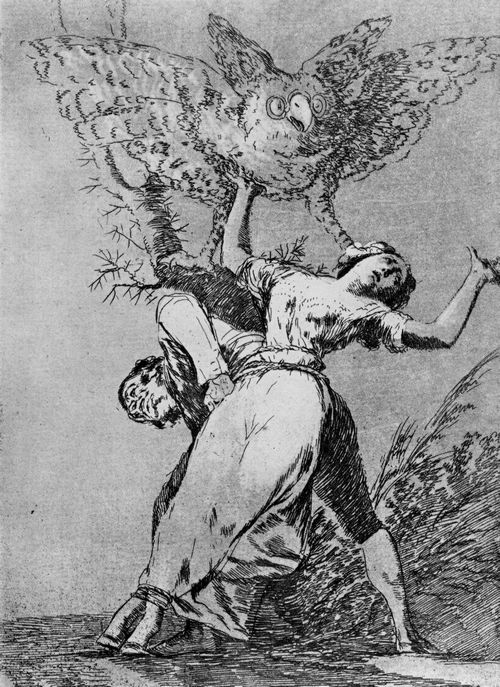 Goya y Lucientes, Francisco de: Folge der »Caprichos«, Blatt 75: Kann uns niemand voneinander lsen