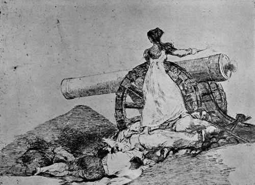 Goya y Lucientes, Francisco de: Folge der »Desastres de la Guerra«, Blatt 07: Welcher Mut!