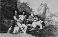 Goya y Lucientes, Francisco de: Folge der »Desastres de la Guerra«, Blatt 20: Sie pflegen, und aufs Neue los