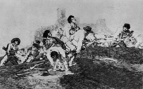 Goya y Lucientes, Francisco de: Folge der »Desastres de la Guerra«, Blatt 24: Sie werden noch dienen knnen