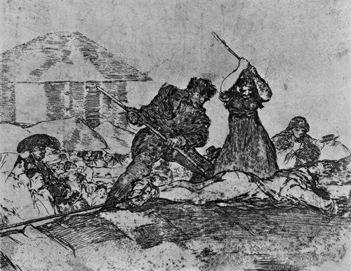 Goya y Lucientes, Francisco de: Folge der »Desastres de la Guerra«, Blatt 28: Pbel