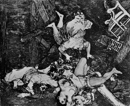 Goya y Lucientes, Francisco de: Folge der »Desastres de la Guerra«, Blatt 30: Zerstrungen des Krieges