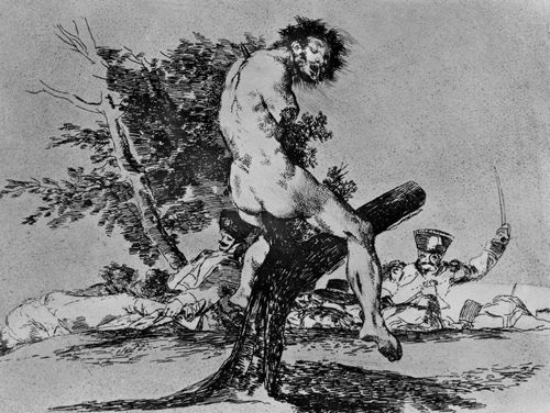 Goya y Lucientes, Francisco de: Folge der »Desastres de la Guerra«, Blatt 37: Das ist noch schlimmer