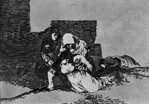 Goya y Lucientes, Francisco de: Folge der »Desastres de la Guerra«, Blatt 52: Dafr kommen sie zurecht
