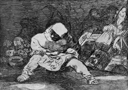 Goya y Lucientes, Francisco de: Folge der »Desastres de la Guerra«, Blatt 68: Welche Narrheit!