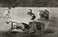 Goya y Lucientes, Francisco de: Folge der »Tauromaquia«, Blatt 19: Eine andere Tollkhnheit in derselben Arena