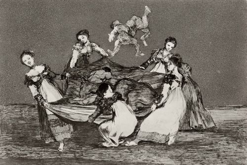 Goya y Lucientes, Francisco de: Folge der »Disparates«, Blatt 01: Disparate der Frauen