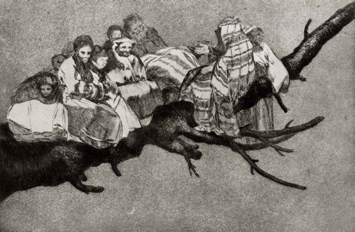 Goya y Lucientes, Francisco de: Folge der »Disparates«, Blatt 03: Der lcherliche Disparate