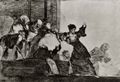 Goya y Lucientes, Francisco de: Folge der »Disparates«, Blatt 11: Der arme Disparate