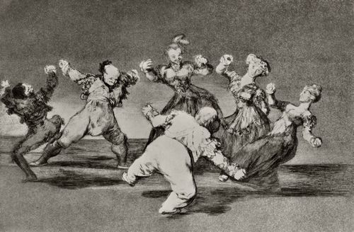 Goya y Lucientes, Francisco de: Folge der »Disparates«, Blatt 12: Grotesker Tanz