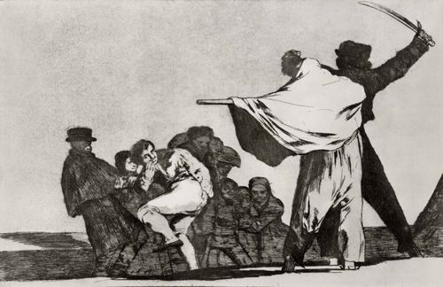 Goya y Lucientes, Francisco de: Folge der »Disparates«, Blatt 19: Der bekannte Disparate