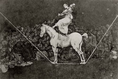 Goya y Lucientes, Francisco de: Folge der »Disparates«, Blatt 20: Der richtige Disparate