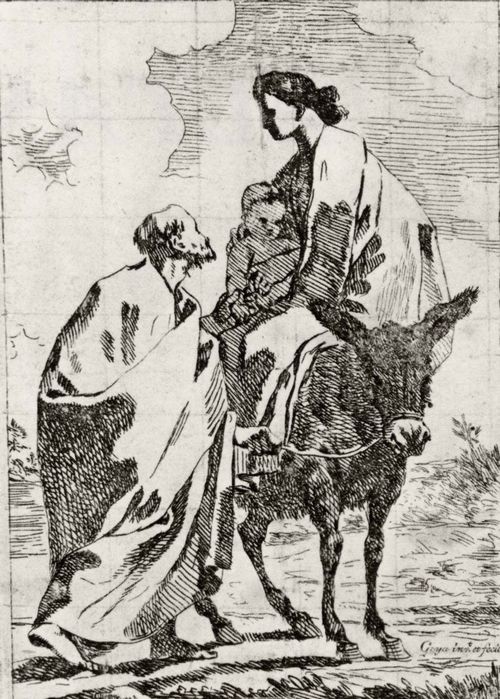 Goya y Lucientes, Francisco de: Flucht nach gypten