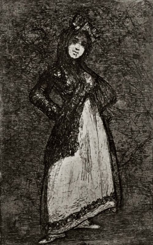 Goya y Lucientes, Francisco de: Das Mdchen mit dem Kamm