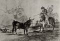 Goya y Lucientes, Francisco de: Lanzengang auf freiem Felde