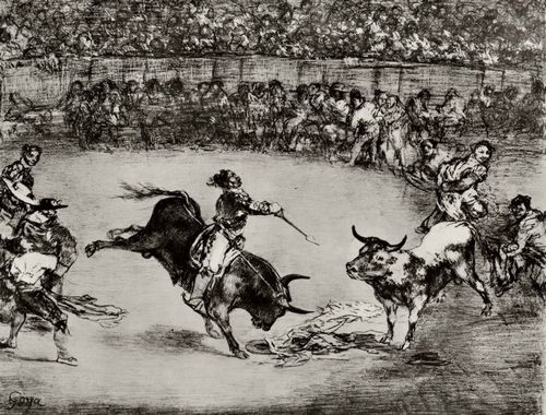 Goya y Lucientes, Francisco de: Folge der »Stierspiele«: Der berhmte Amerikaner Mariano Ceballos