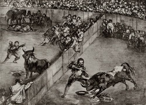 Goya y Lucientes, Francisco de: Folge der »Stierspiele«: Geteilter Kampfplatz