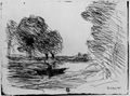 Corot, Jean-Baptiste Camille: Der Bootsfahrer (Erinnerung an Arleux-Du-Nord)