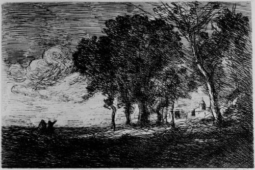 Corot, Jean-Baptiste Camille: Landschaft von Italien
