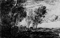 Corot, Jean-Baptiste Camille: In den Dünen (Erinnerung an den Wald von Den Haag)